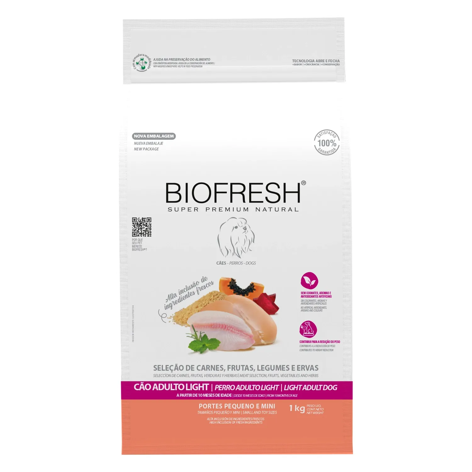 Ração Biofresh Light Cães Adultos Raças Pequenas e Minis
